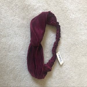 NWT Garage Purple Velvet Headband